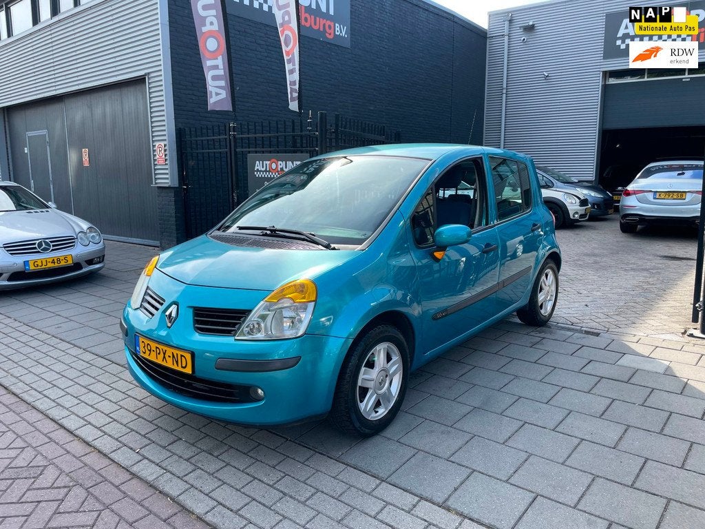 Renault Modus 1.6-16V Expression Luxe Airco Trekhaak NAP APK, Auto's, Renault, Voorwielaandrijving, 15 km/l, 4 cilinders, Blauw