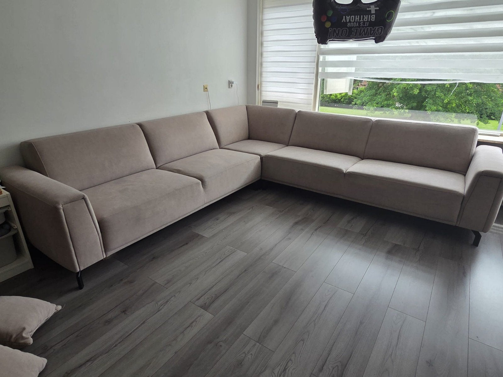 Grote Hoekbank - Comfortabel en Modern Design, Huis en Inrichting, Ophalen, Modern, Comfortabel, Gebruikt, 100 tot 125 cm