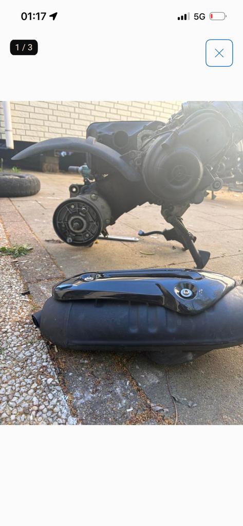 Euro 5 uitlaat nieuw 3 k mee gereden vespa sprint, Ophalen of Verzenden, Zo goed als nieuw, Uitlaat, Vespa