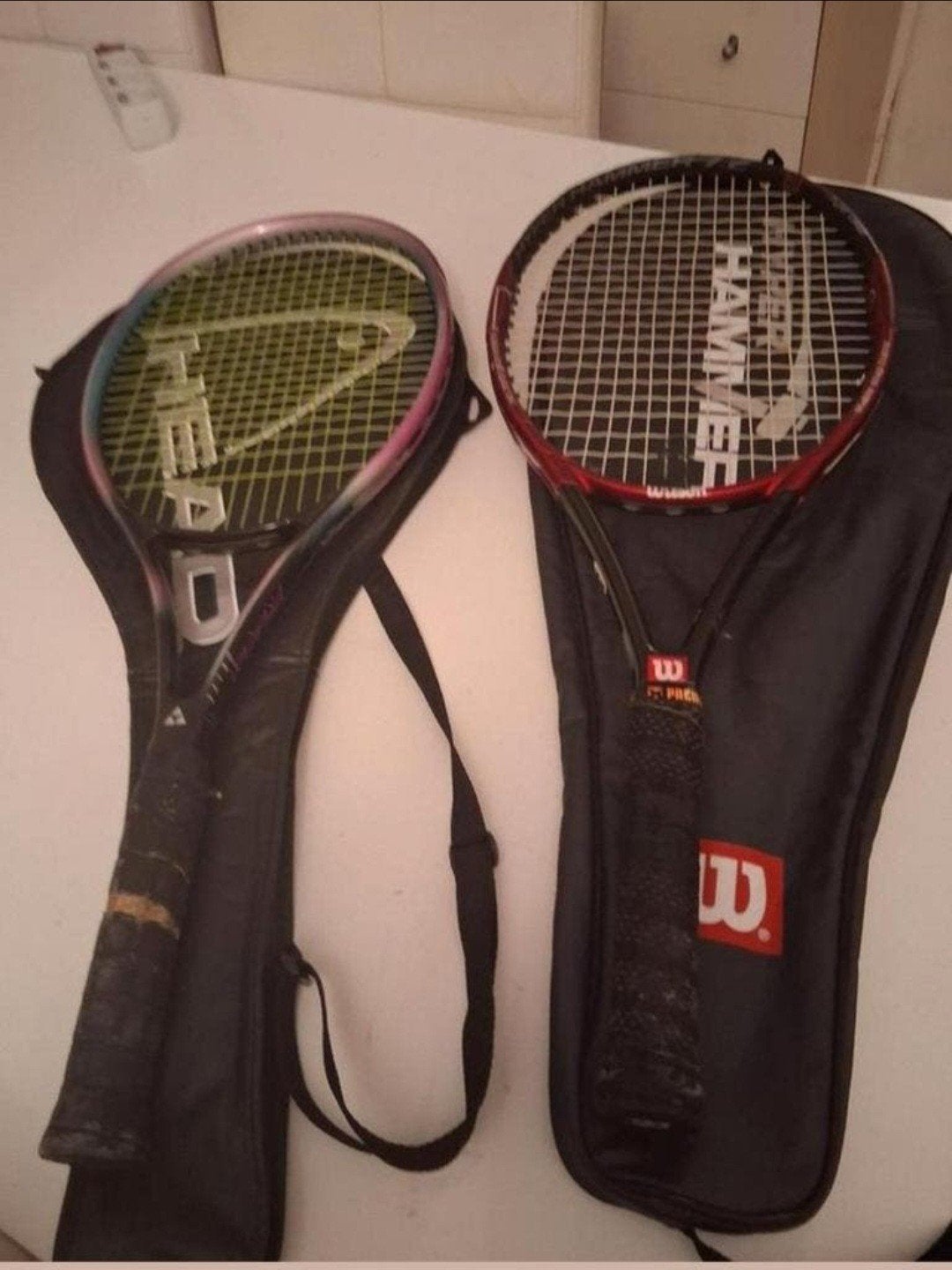 Te koop,2 Tennis racket (1Wilson en 1drive fisher), Ophalen