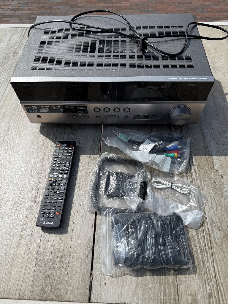 Yamaha RX-V475 AV Receiver Titanium | 5.1 Surround | AirPlay, Audio, Tv en Foto, Versterkers en Receivers, Ophalen, Gebruikt, Yamaha
