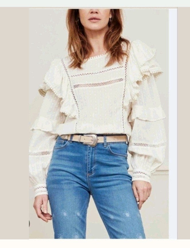 Fabienne Chapot Katie top/ blouse maat 42 *nieuw *, Kleding | Dames, Fabienne, Ophalen of Verzenden, Nieuw, Maat 42/44 (L)