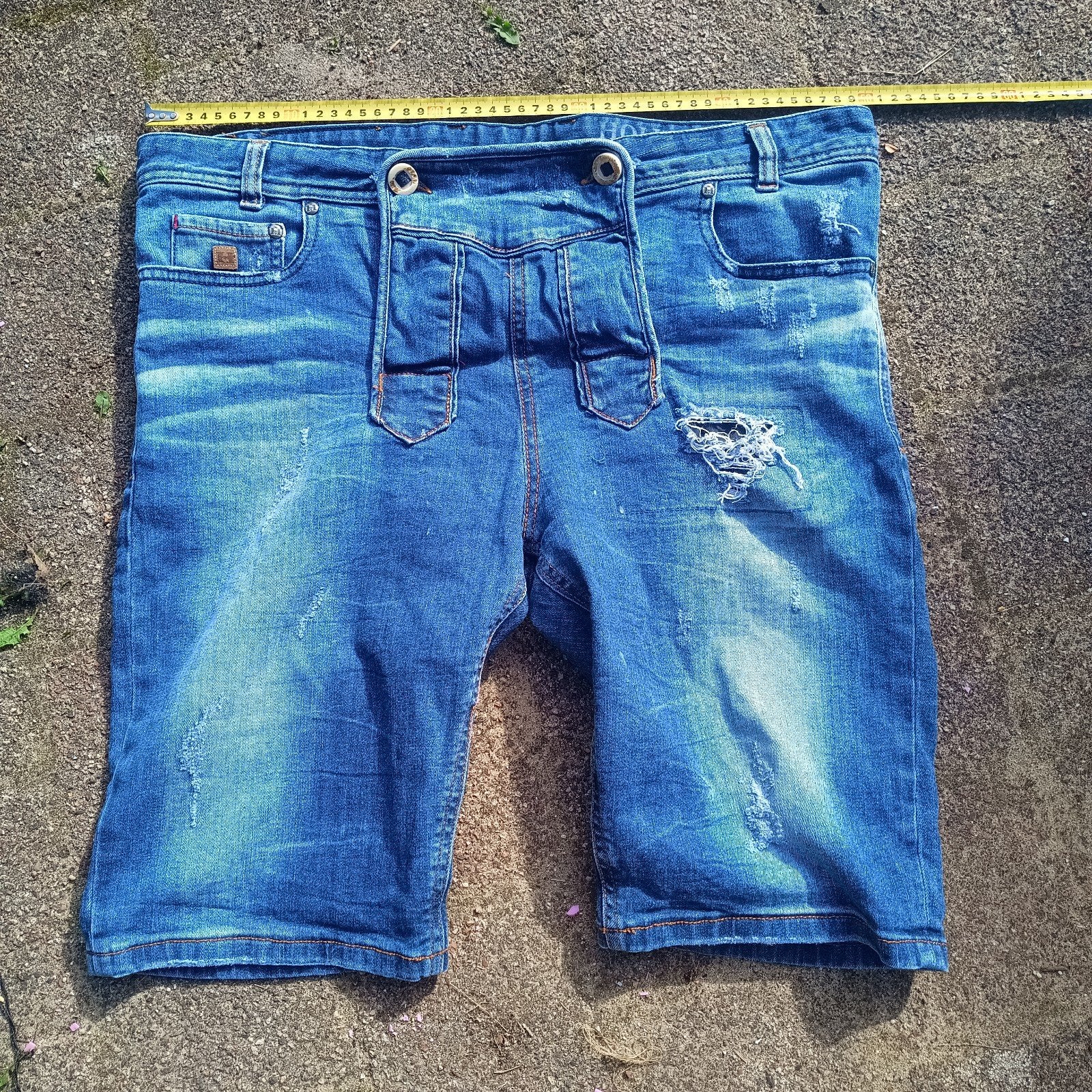 Stockerpoint XL 54 Lederhose jeansstof Oktoberfest, Maat 52/54 (L), Ophalen of Verzenden, Overige thema's, Gedragen