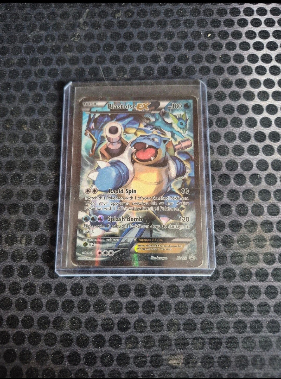 Blastoise EX Pokémon Kaart - Zeldzaam en in Topstaat, Ophalen of Verzenden, Zo goed als nieuw, Losse kaart