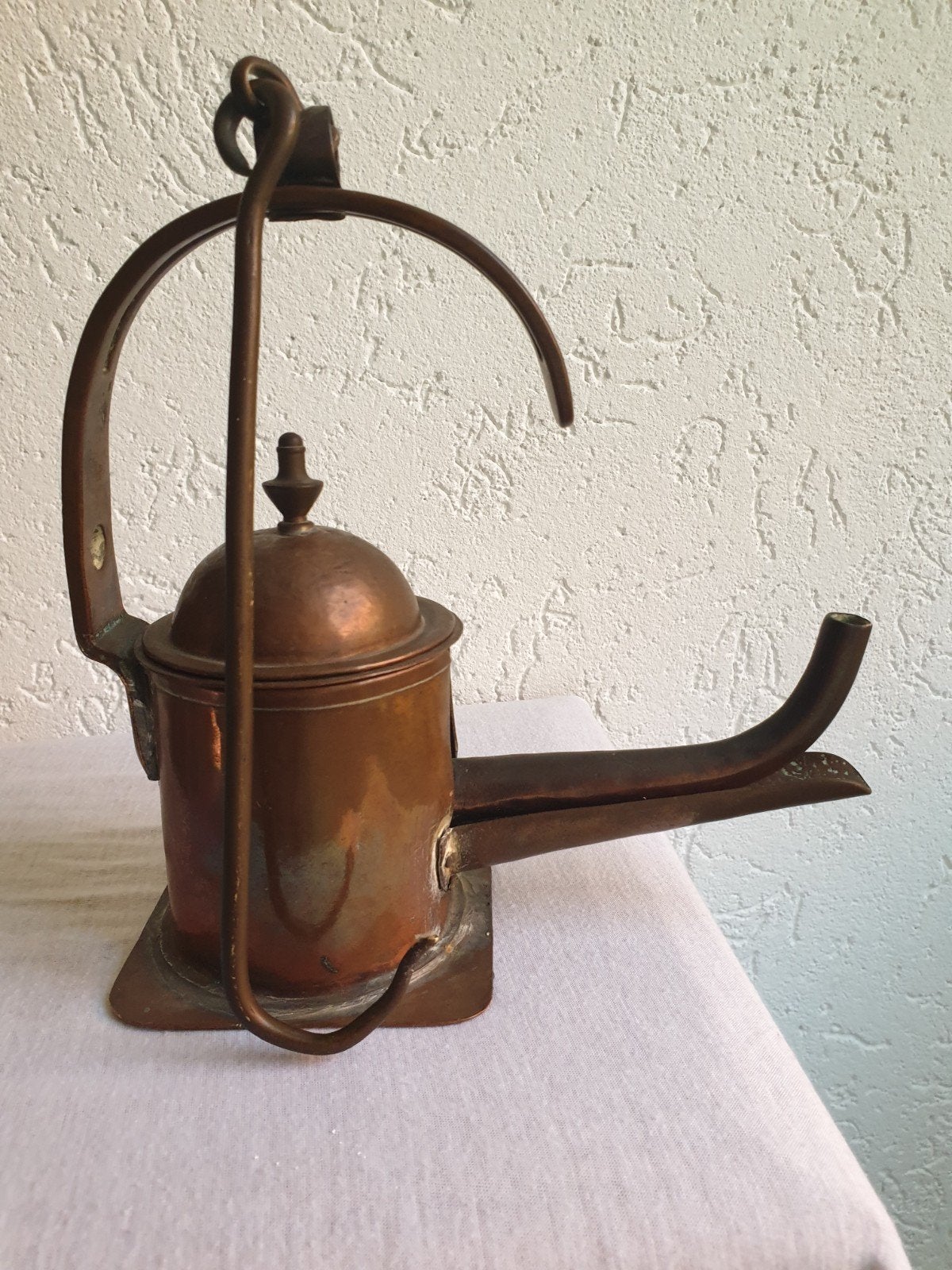 antieke snotneus/ weverslamp, Ophalen of Verzenden