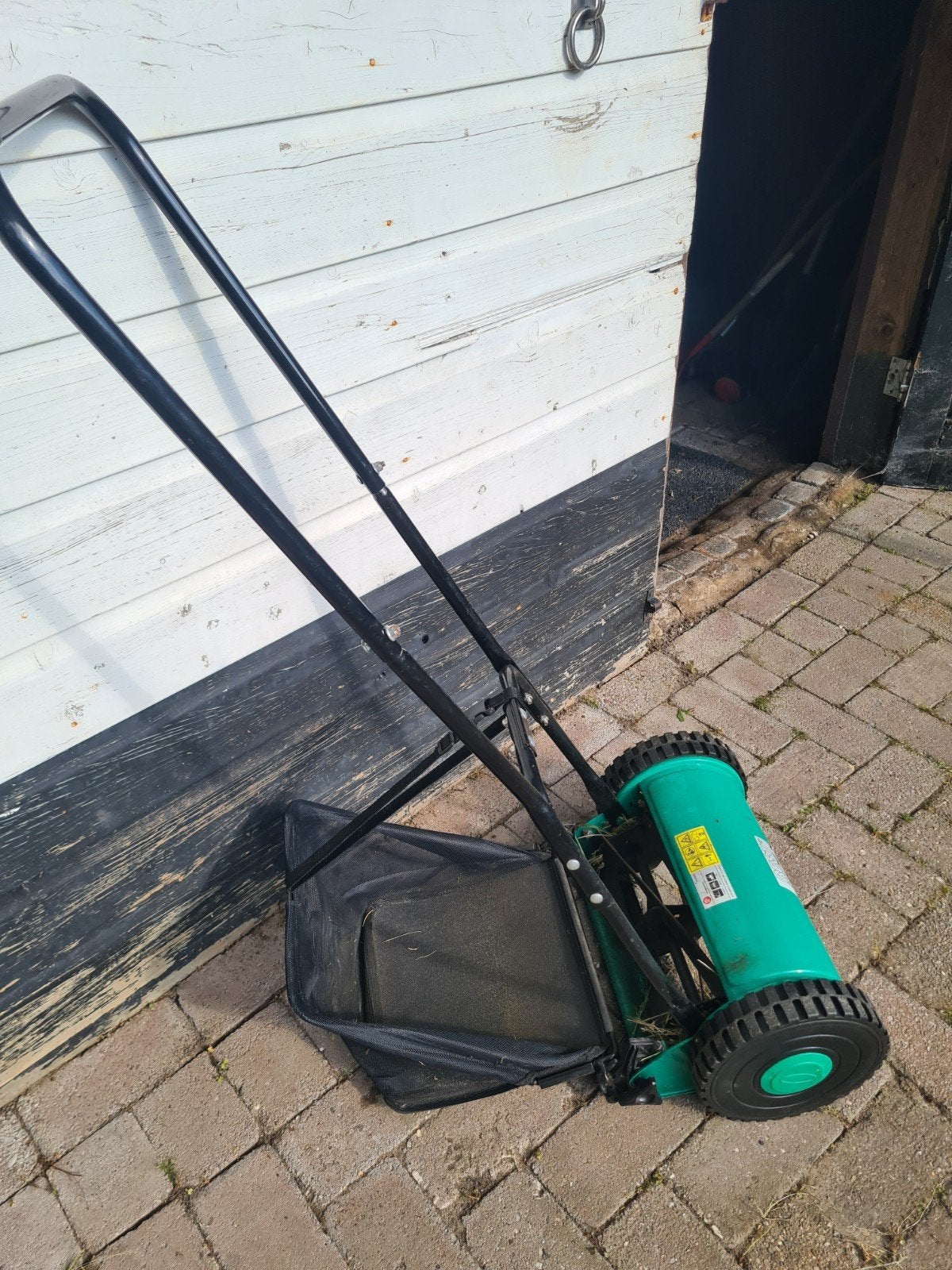 Handgrasmaaier met opvangzak -  gebruikt, Tuin en Terras, Grasmaaiers, Ophalen, Gebruikt, Handgrasmaaier, Minder dan 30 cm