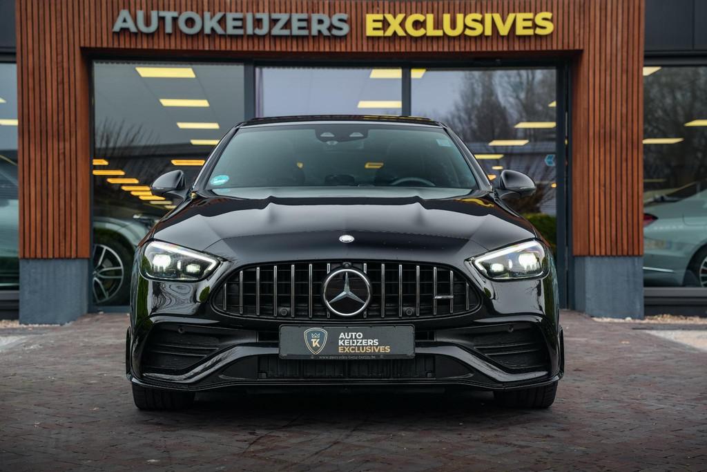 Mercedes-Benz C-klasse AMG 43 4MATIC Panoramadak Burmester A, Auto's, Automaat, Gebruikt, 4 cilinders, Zwart