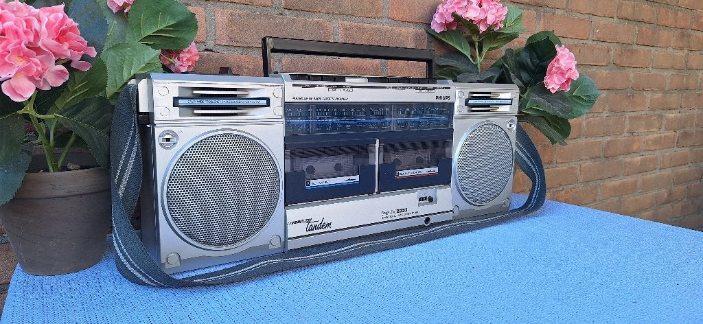Philips boombox D8334 uit 1984, Ophalen of Verzenden, Gebruikt, Radio