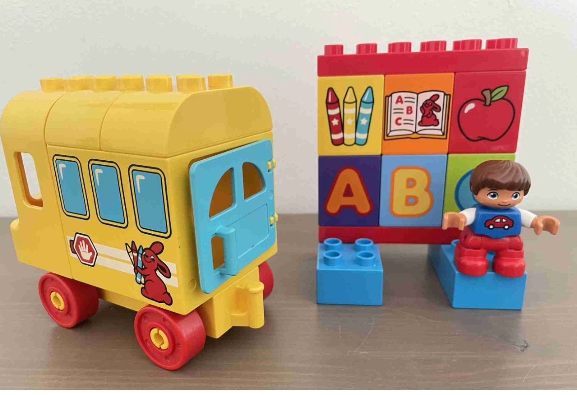 Duplo 10603 - Mijn eerste ABC bus, Kinderen en Baby's, Speelgoed | Duplo en Lego, Gebruikt, Duplo, Complete set, Compleet, Ophalen of Verzenden