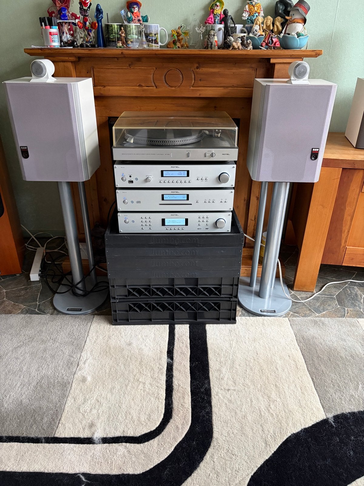 Complete Rotel Hifi Set met B&W 805 Matrix Speakers