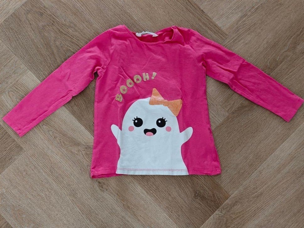 Leuk roze shirt met spookje, Ophalen of Verzenden, Gebruikt, Meisje, Shirt of Longsleeve