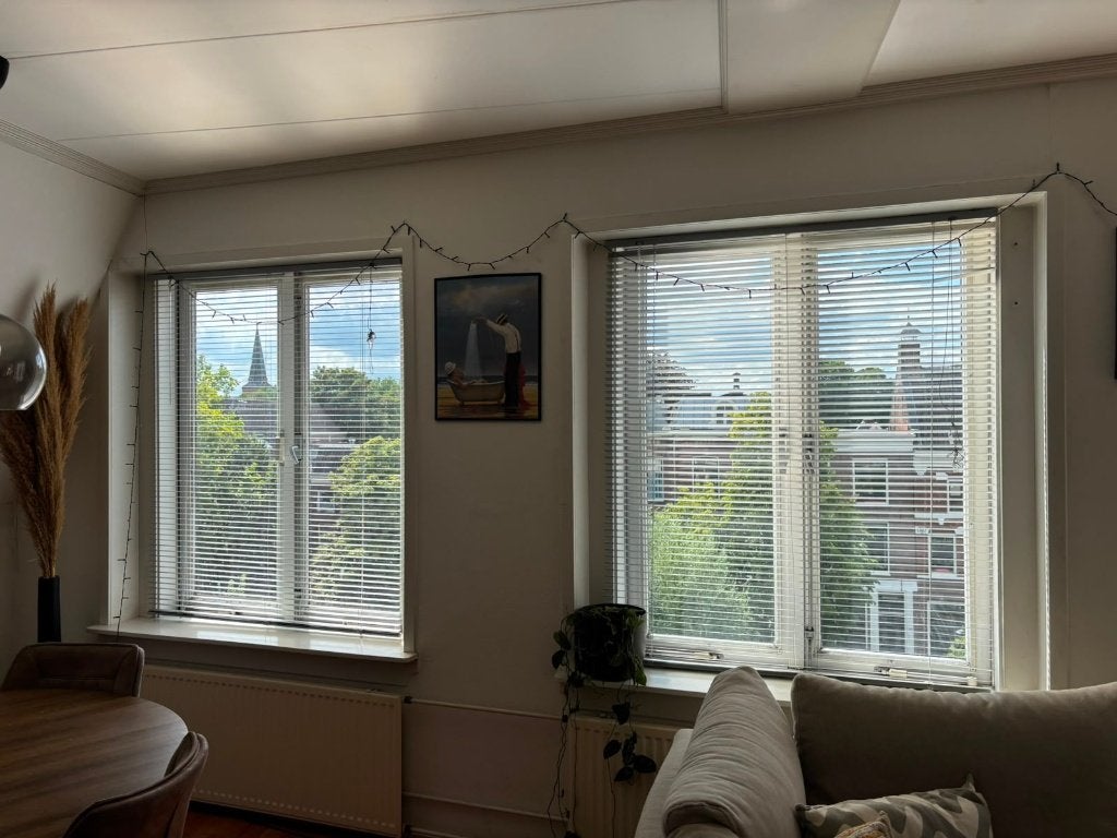 2x Aluminium Luxaflex / Jaloezieën 120 x 150 cm, Huis en Inrichting, Luxaflex, Ophalen, Gebruikt, Jaloezie