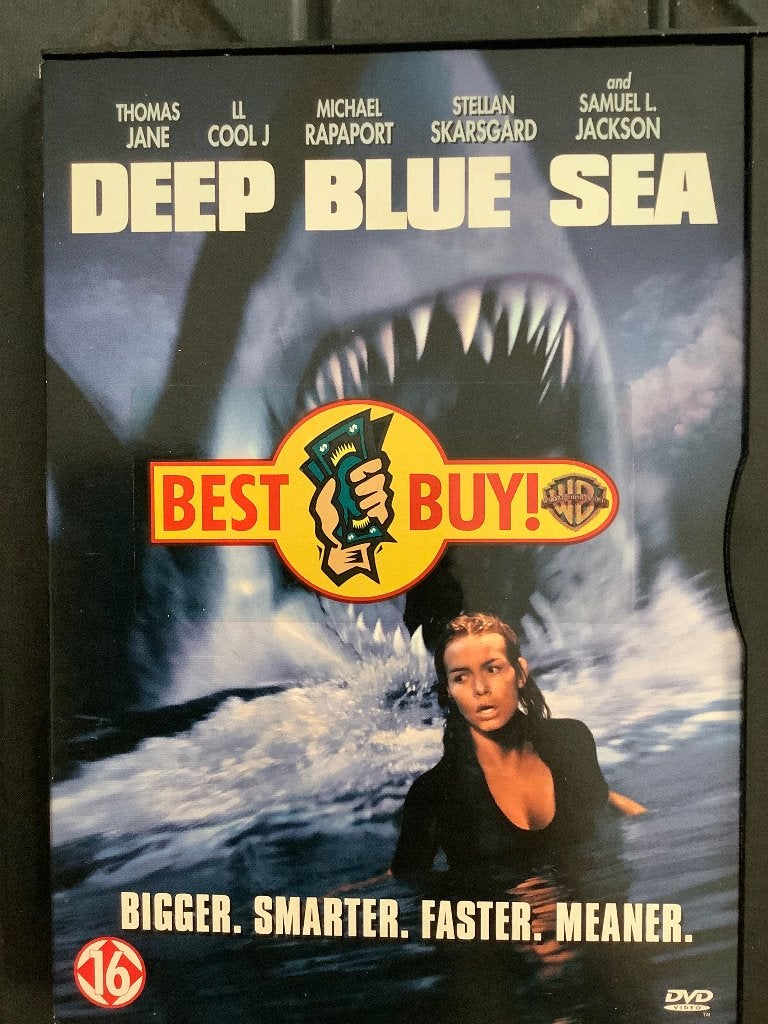 Deep Blue Sea DVD - Actie/Horror, Vanaf 16 jaar, Nederlands, Overige genres, Ophalen of Verzenden
