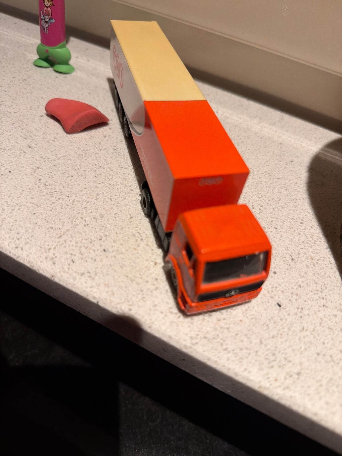 Zeldzame 1/87 Mercedes TNT Post vrachtwagen model, Overige merken, Gebruikt, C, Ophalen of Verzenden
