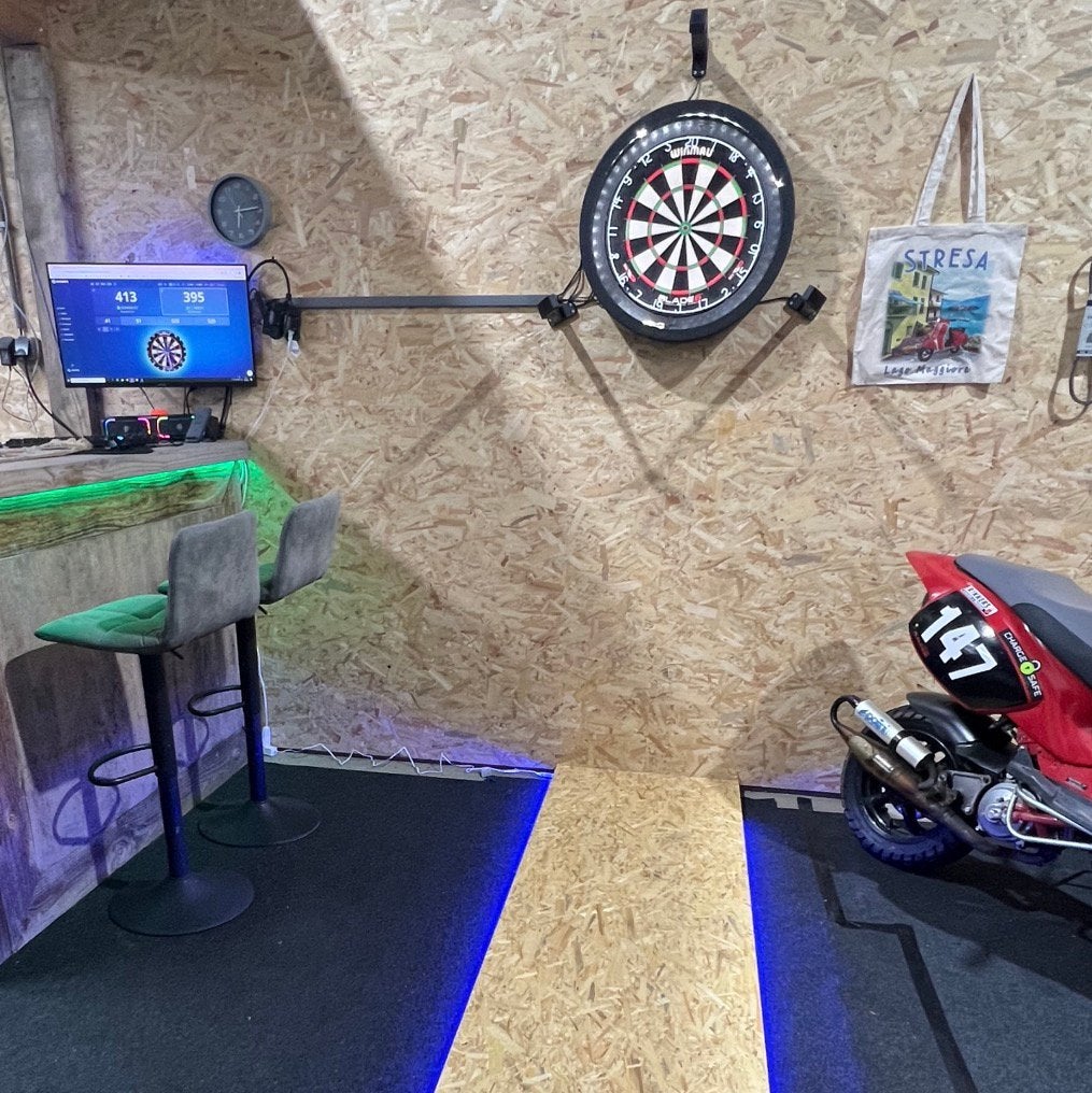 Dartbord verlichting met cameras voor autodarts, Sport en Fitness, Darts, Ophalen, Zo goed als nieuw, Overige typen, Elektronisch