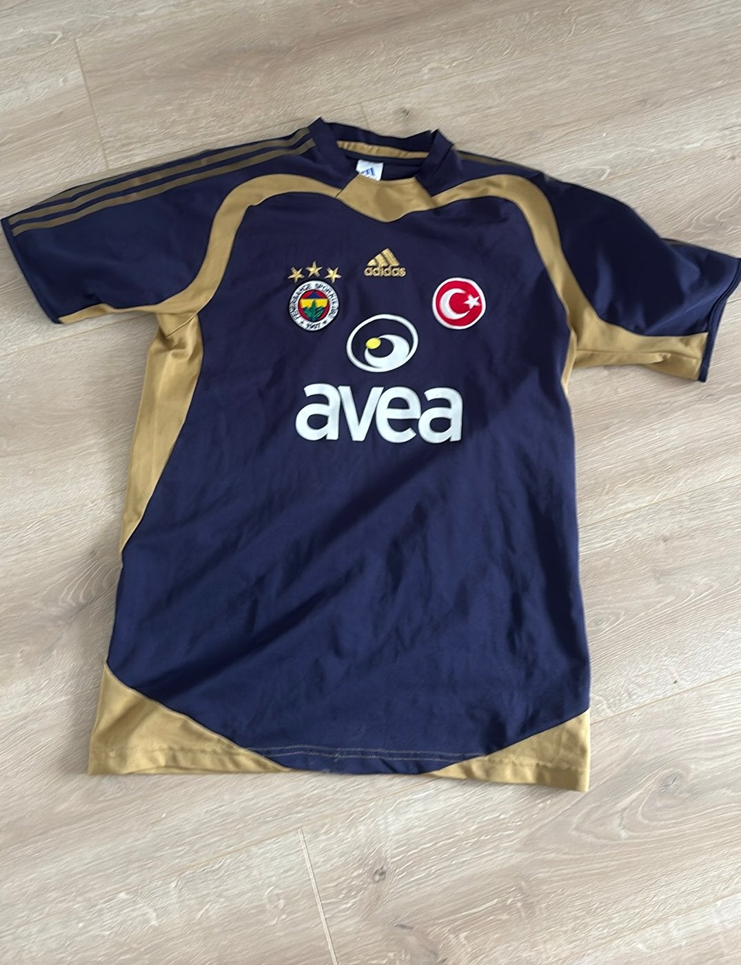 Voetbalshirt Fenerbahce met bedrukking Van Hooijdonk, Ophalen, Zo goed als nieuw, Shirt