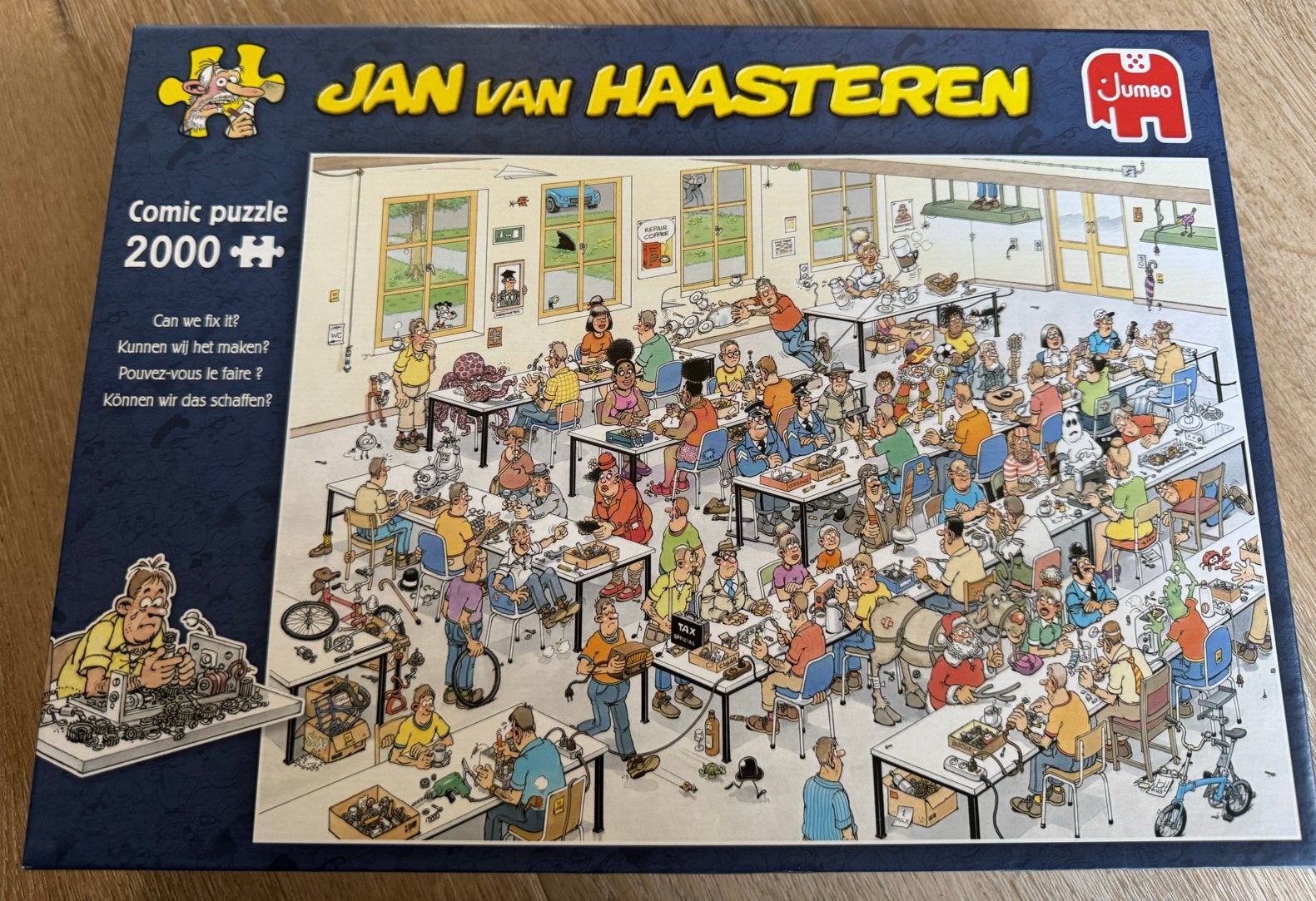 Jan van Haasteren -Kunnen wij het maken? 2000 stukjes, Ophalen of Verzenden, Meer dan 1500 stukjes, Zo goed als nieuw, Legpuzzel