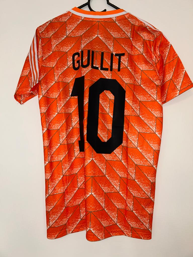 Nederlands Elftal EK 1988 Thuisshirt Gullit #10 Maat S, Oranje, Ophalen of Verzenden, Voetbal, Gedragen