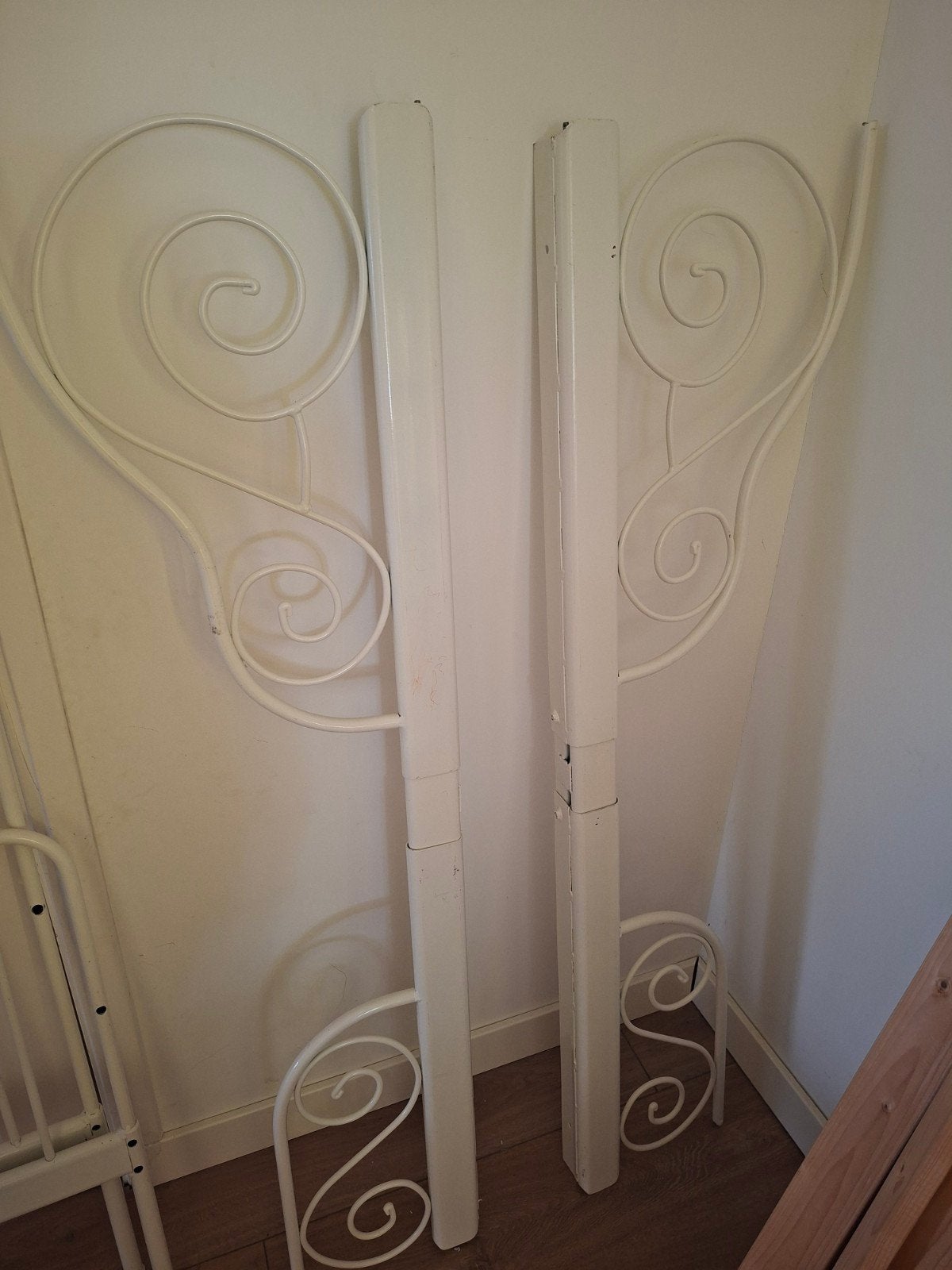 Leuk meisjes bed, Ophalen, Gebruikt, Wit, Tweepersoons