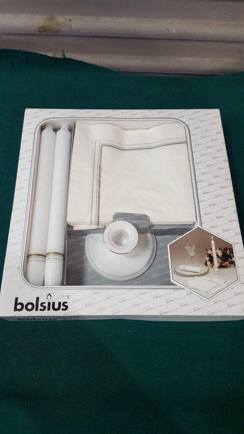 kaarsenset bolsius, Ophalen of Verzenden, 'T Olde Gre-j, Info@toldegrej.nl, Endepoelstraat 20f Didam