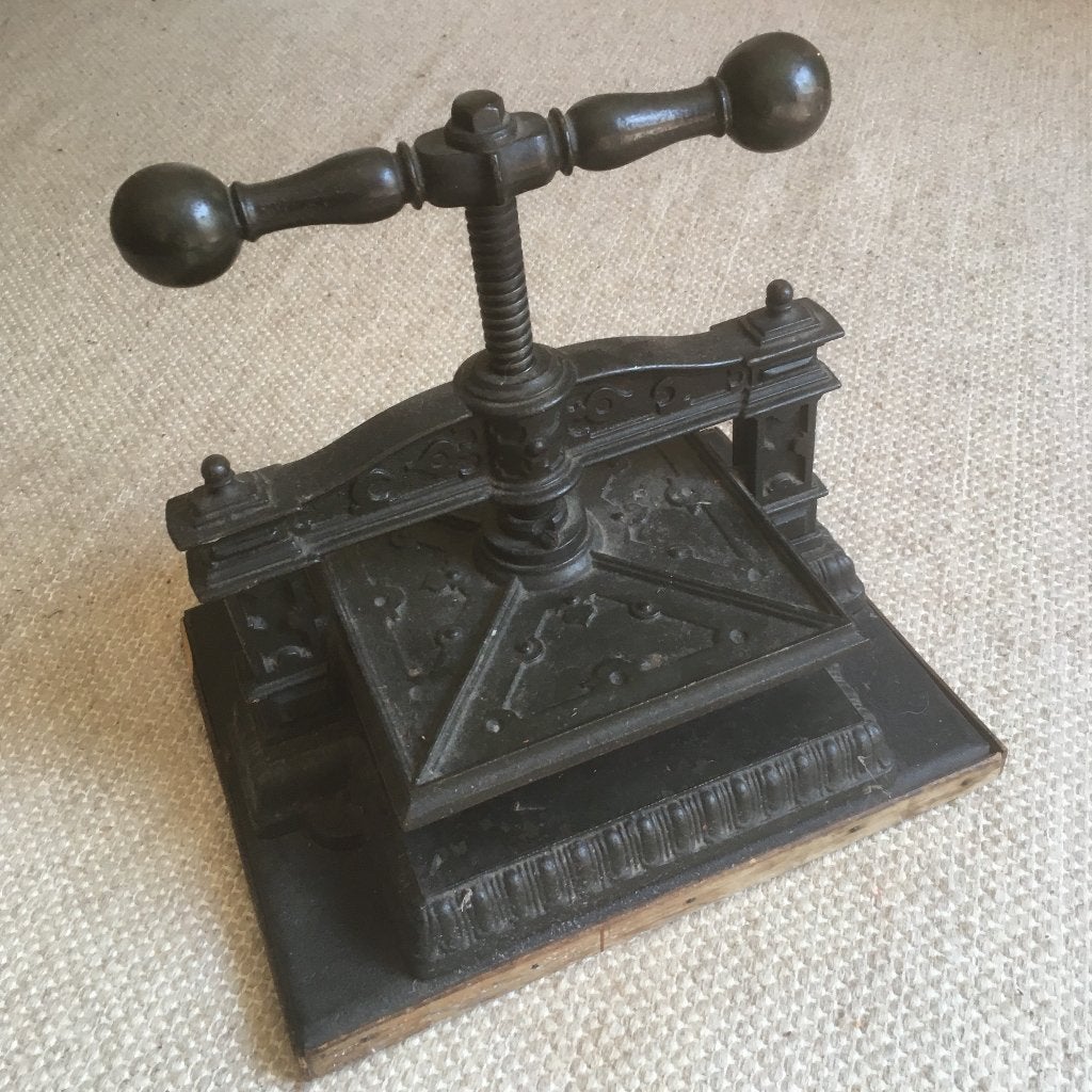 antieke gietijzeren drukpers, Antiek en Kunst, Antiek | Gereedschap en Instrumenten, Ophalen