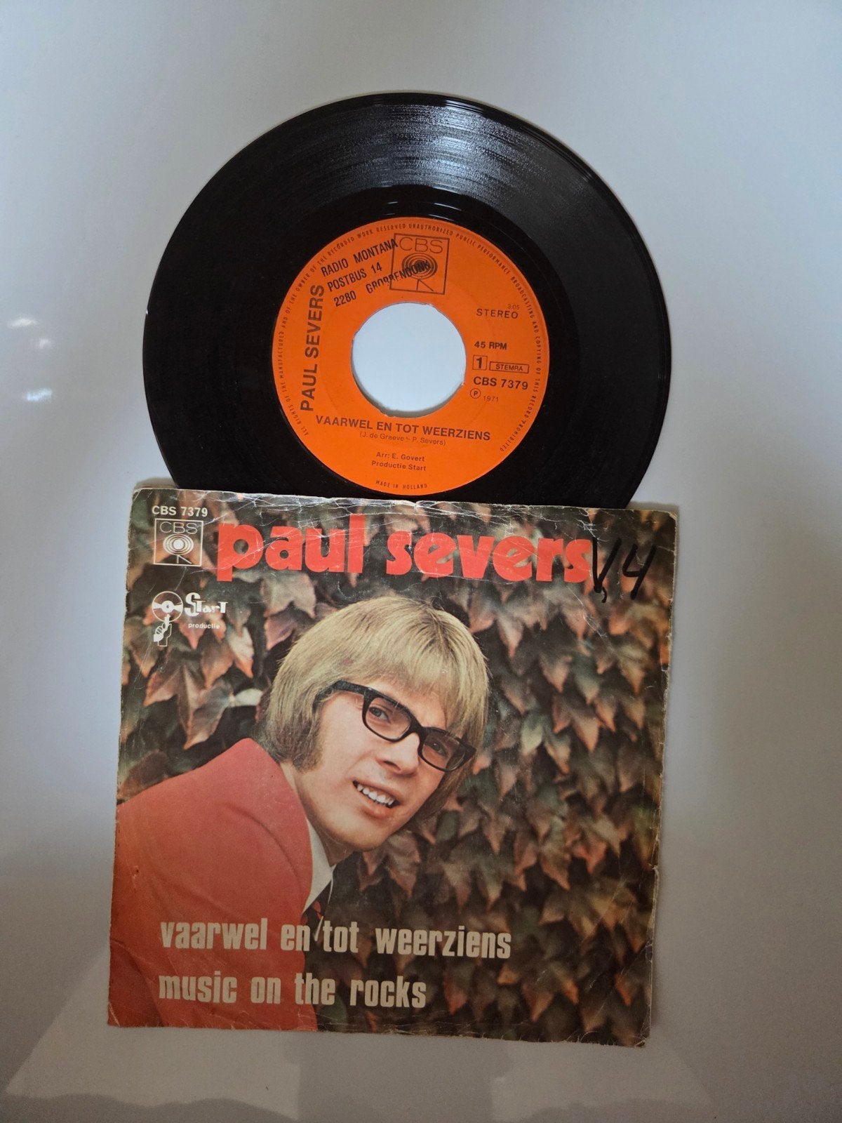 Paul Severs - Vaarwel en tot weerziens, Ophalen of Verzenden, Gebruikt, 7 inch, Nederlandstalig