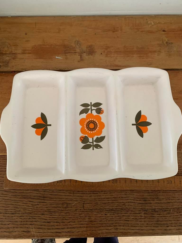Vintage  schaal Flora keramiek bloem, Antiek en Kunst, Ophalen of Verzenden