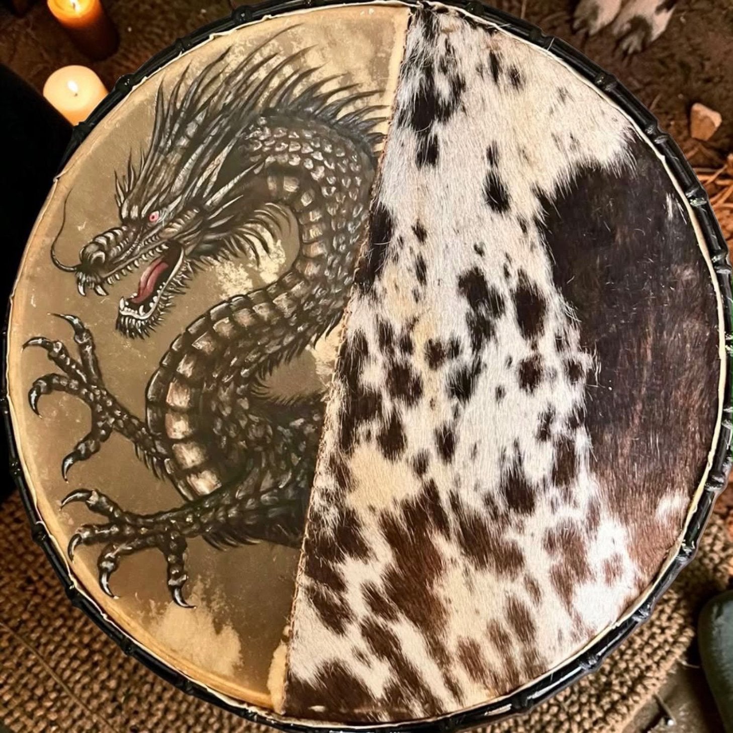 DRAAK Two Spirit Sjamanendrum Paard/Geit, Verzenden, Nieuw, Melodische percussie