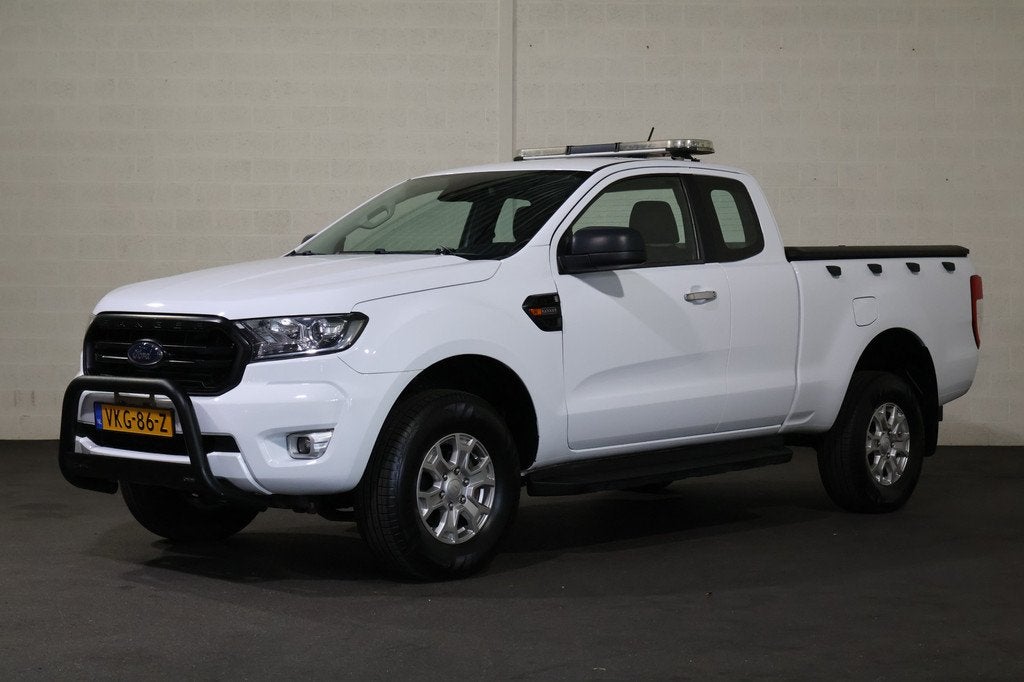 Ford Ranger 2.0 EcoBlue XLT Super Cab 4WD 3.5T Trekhaak, Auto's, Ford, Stof, Gebruikt, Euro 6, 4 cilinders