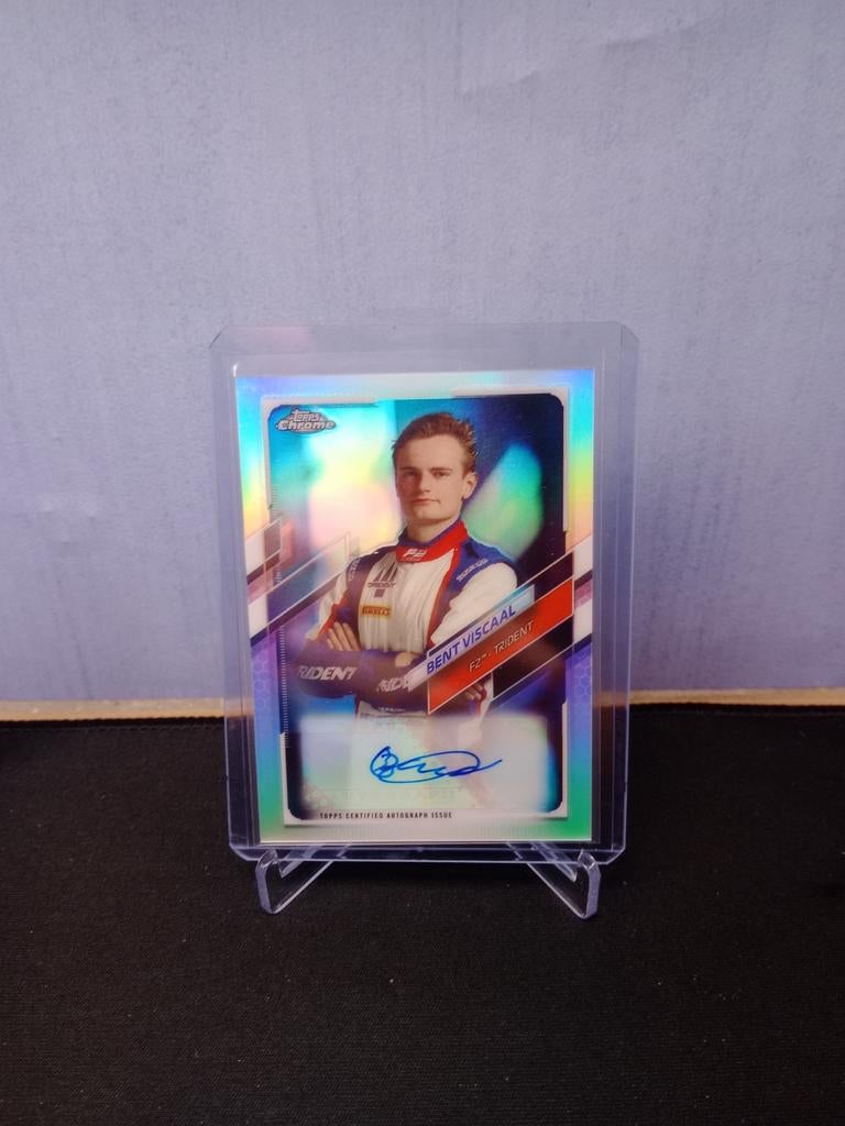 Bent Viscaal F2 Trident Autograph Card 2021 Topps Chrome, Verzamelen, Automerken, Motoren en Formule 1, Ophalen of Verzenden