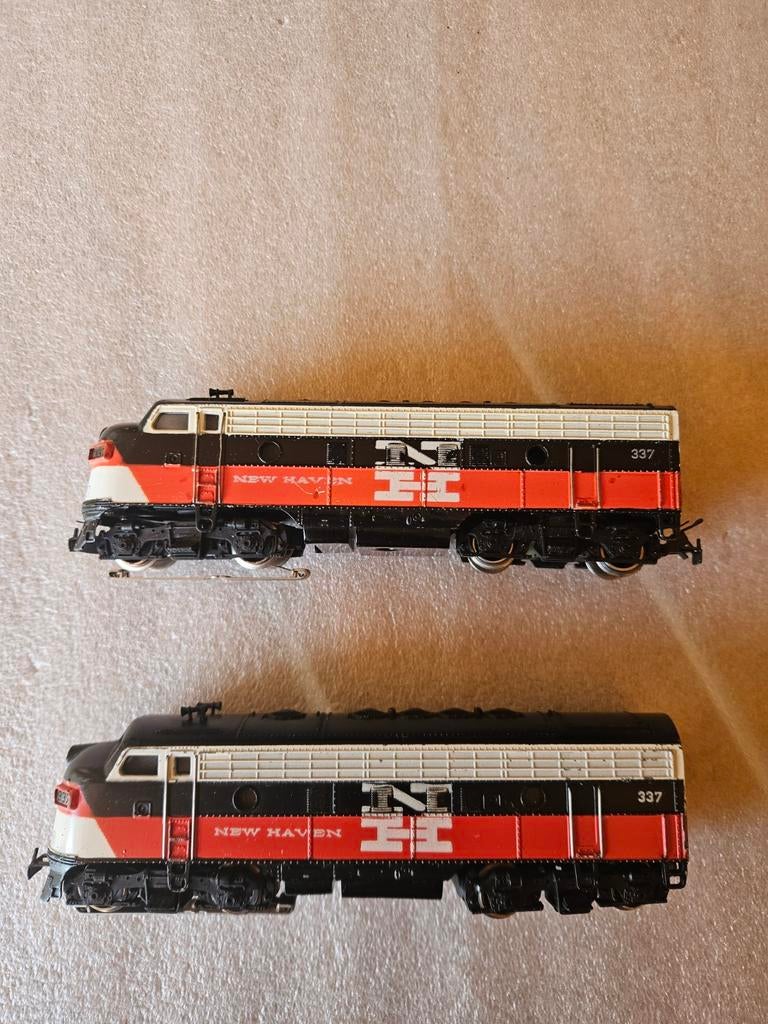 New Haven Locomotief - Set van 2, Overige merken, Gebruikt, Ophalen of Verzenden, Gelijkstroom