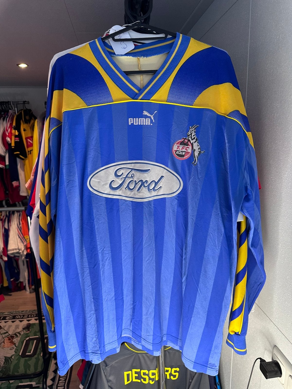 Oud zeldzaam FC Koln voetbal shirt uit 1994/1995, Maat XL, Verzenden, Zo goed als nieuw, Shirt