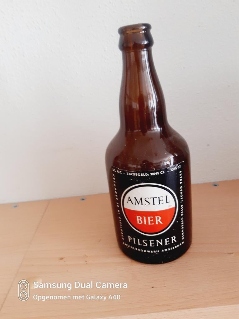 Mooie amstel bier buikflesje, Ophalen of Verzenden, Zo goed als nieuw, Amstel