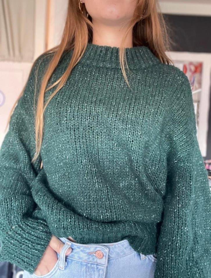 Seven Sisters Groene Oversized Trui - Maat XS, Kleding | Dames, Ophalen of Verzenden, Gedragen, Maat 34 (XS) of kleiner, Groen