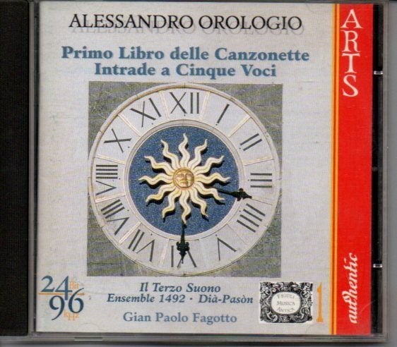 Alessandro Orologio - Primo Libro delle Canzonette CD, Ophalen of Verzenden, Middeleeuwen en Renaissance, Zo goed als nieuw, Vocaal