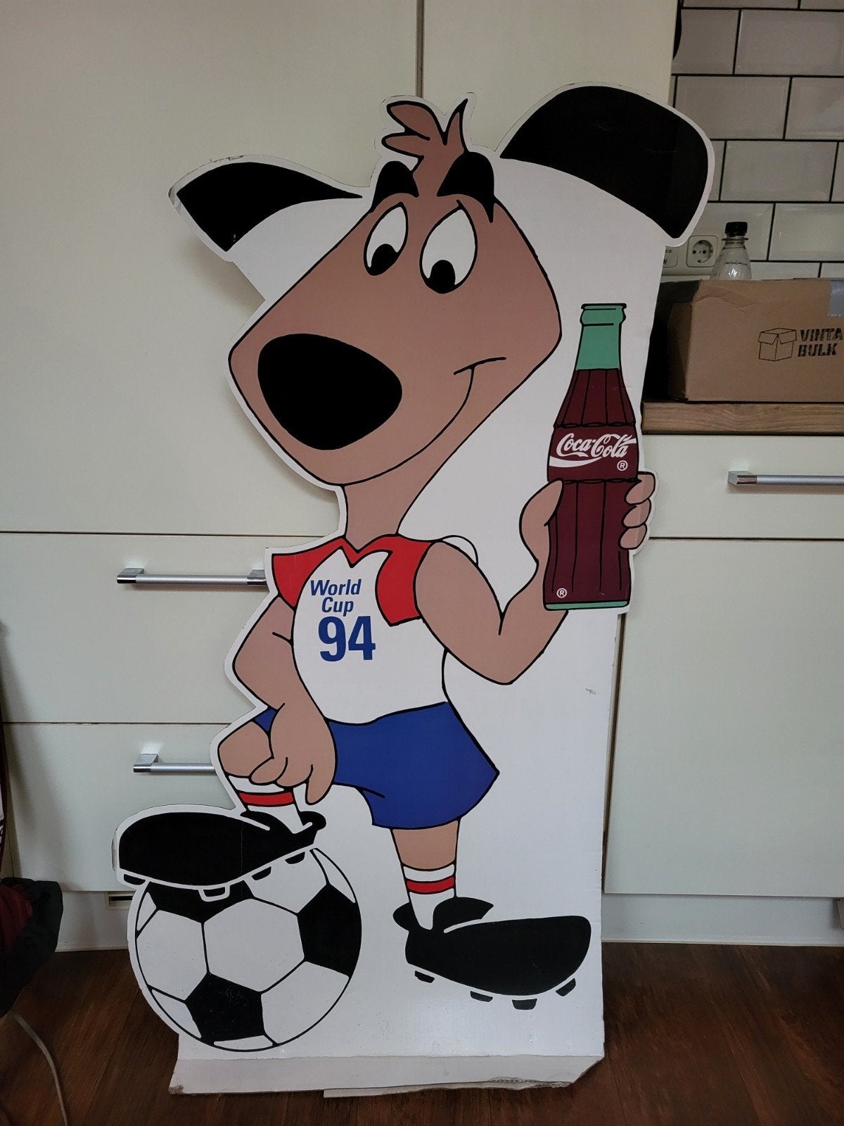 Coca-Cola World Cup '94 kartonnen display, Ophalen, Gebruikt