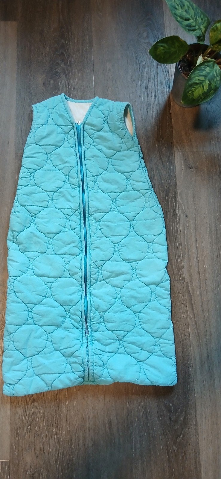 Gevoerde slaapzak, Gebruikt, 80 cm, Slaapzak, Blauw