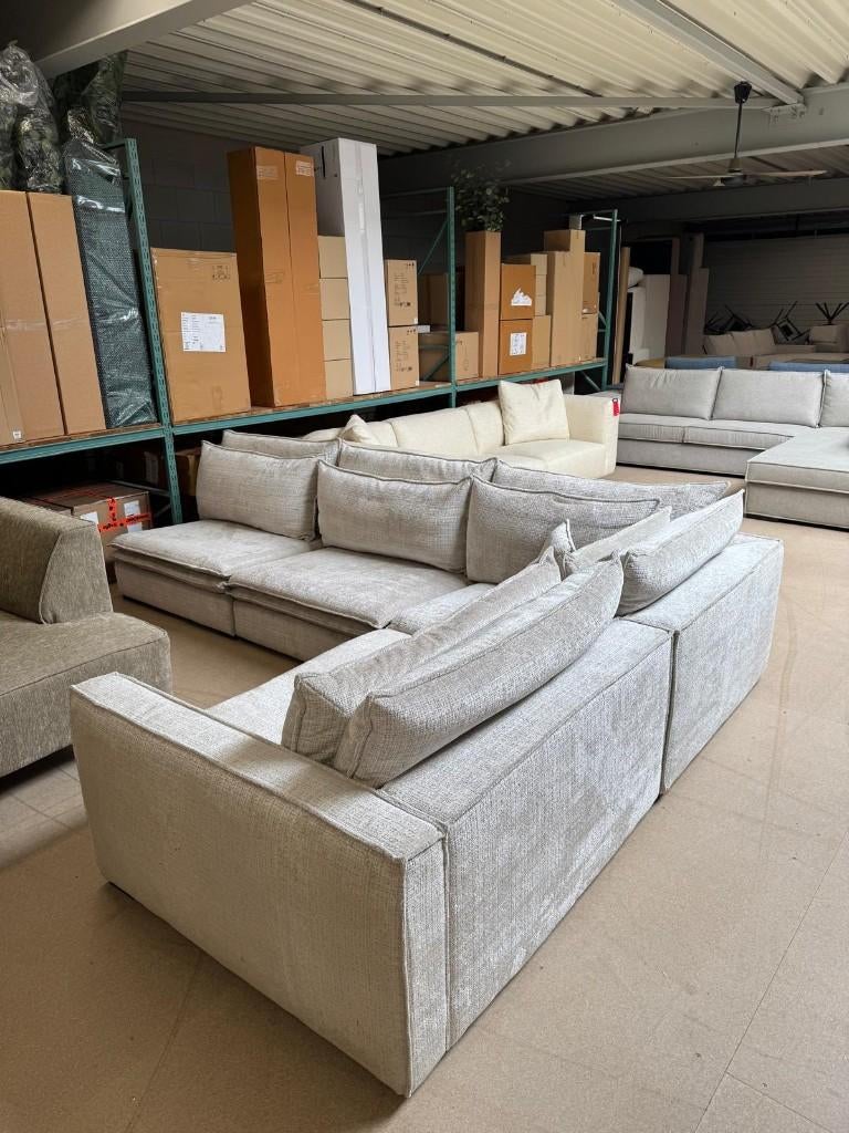 Hoekbank Glenn l Whoon l Meubilex l van €2713,- voor €1299,-, Ophalen, 100 tot 125 cm, Hoekbank, Zo goed als nieuw