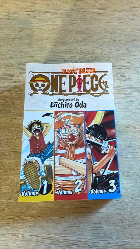 One piece omnibus 1 volumes 1,2,3 in het engels, Eén comic, Ophalen of Verzenden, Zo goed als nieuw, Japan (Manga)