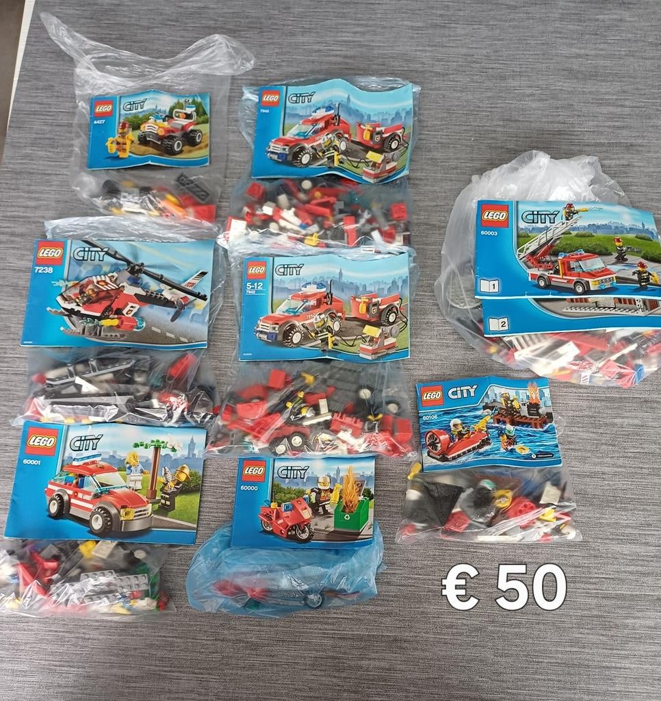 Lego brandweer, Ophalen