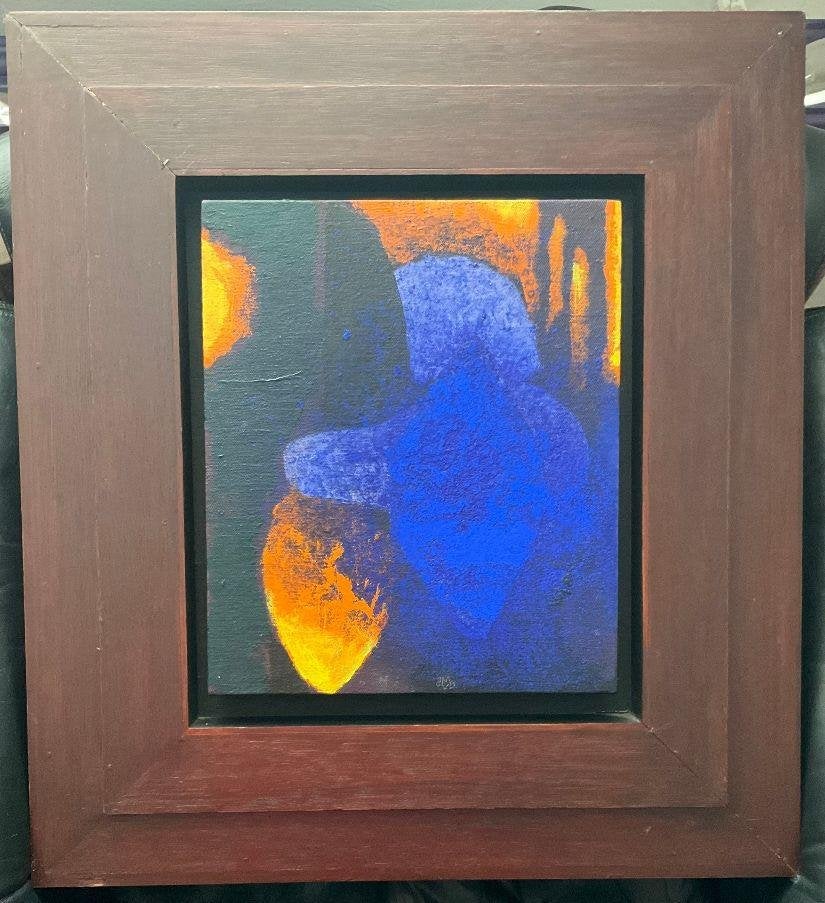 Marc VOLGER - 1989 - "VRUCHT", Antiek en Kunst, Kunst | Schilderijen | Modern, Ophalen, Acrylverf, Handgeschilderd, Bloemen