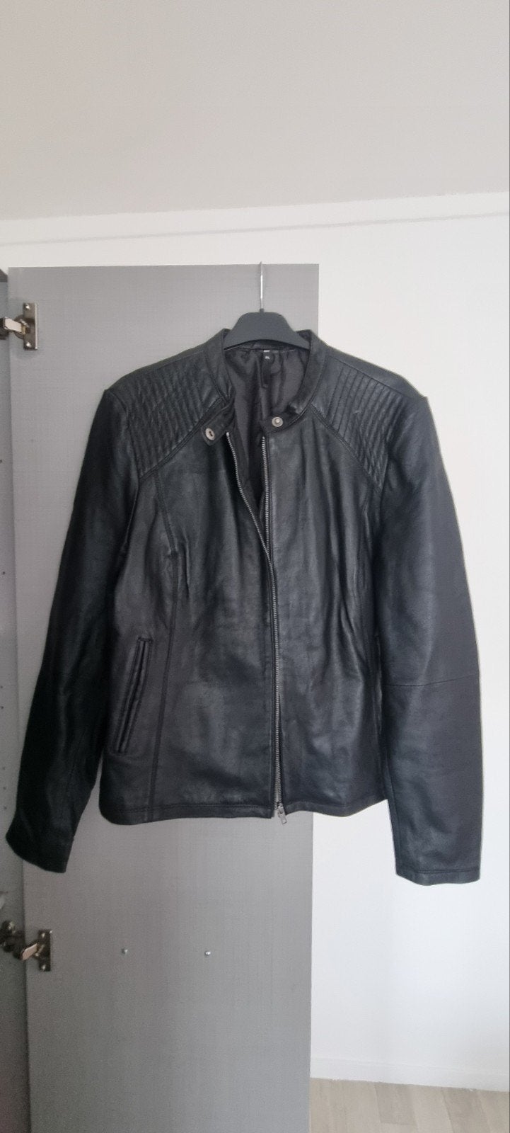 Hema zwart leren jasje maat XL, Kleding | Dames, Jassen | Zomer, Zwart, Maat 46/48 (XL) of groter, Ophalen of Verzenden, Gedragen