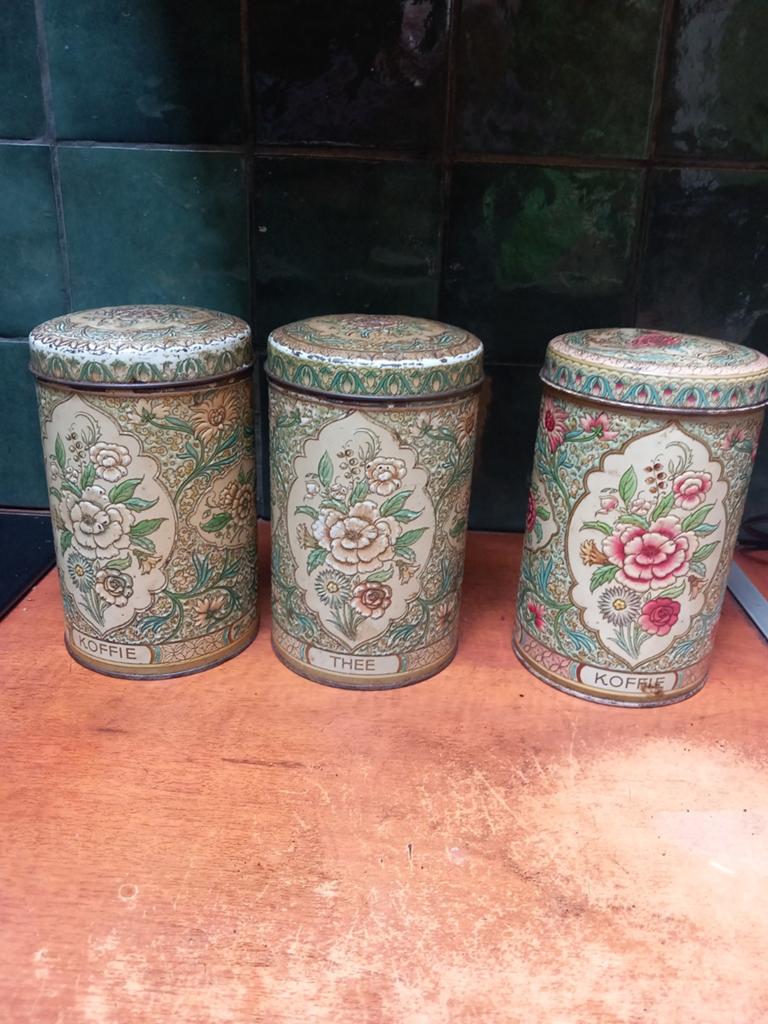 Voorraadbussen vintage, Ophalen of Verzenden, Pot, Bus of Blik