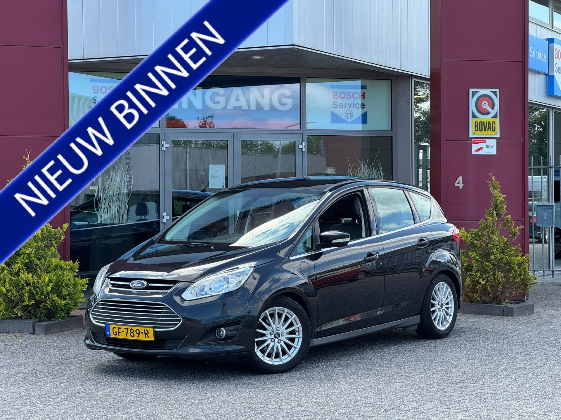 Ford C-MAX 2.0 Plug-in Hybrid Titanium Plus (bj 2015), Auto's, Gebruikt, 4 cilinders, 7 kWh, Zwart