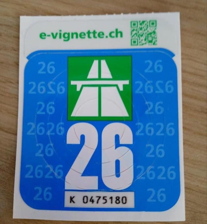 Vignet voor Zwitsersland/ Zwitsers vignet nieuw, Eén persoon