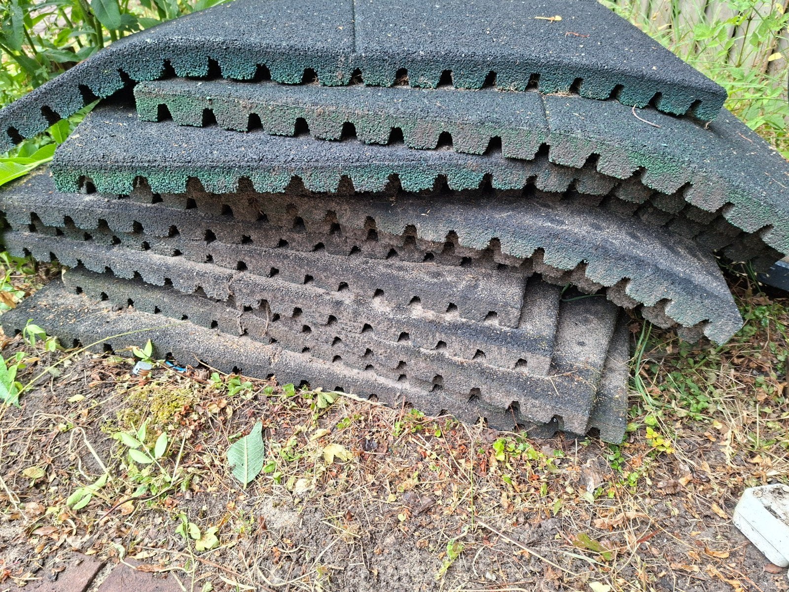 Rubbertegels XXL. Veel en liggen klaar, Ophalen, Gebruikt, Overige typen, Rubber