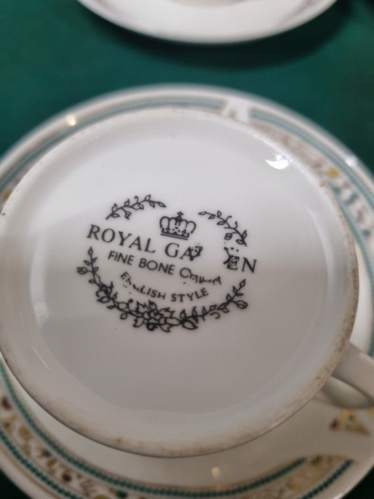 kop en schotels royal garden 5x, Ophalen of Verzenden