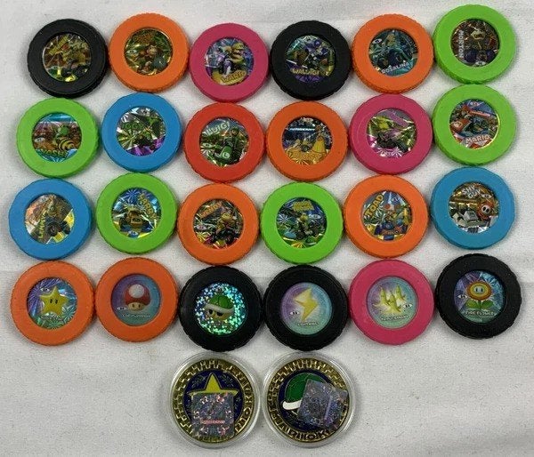 Nintendo Super Mario Kart munten 24 stuks + 2 limited