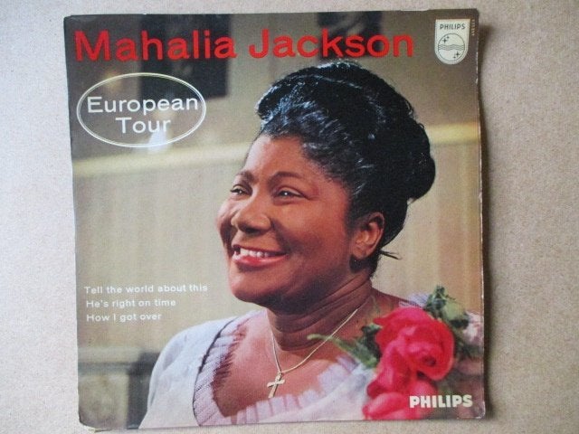 s2717 mahalia jackson - european tour, Cd's en Dvd's, Vinyl Singles, Ophalen, Gebruikt, Overige genres, 7 inch