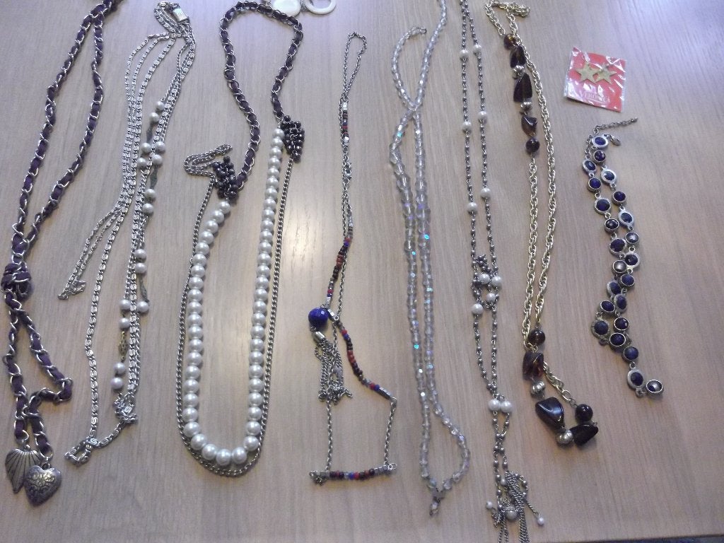 10 kettingen, Ophalen of Verzenden, Gebruikt, Overige kleuren, Overige materialen